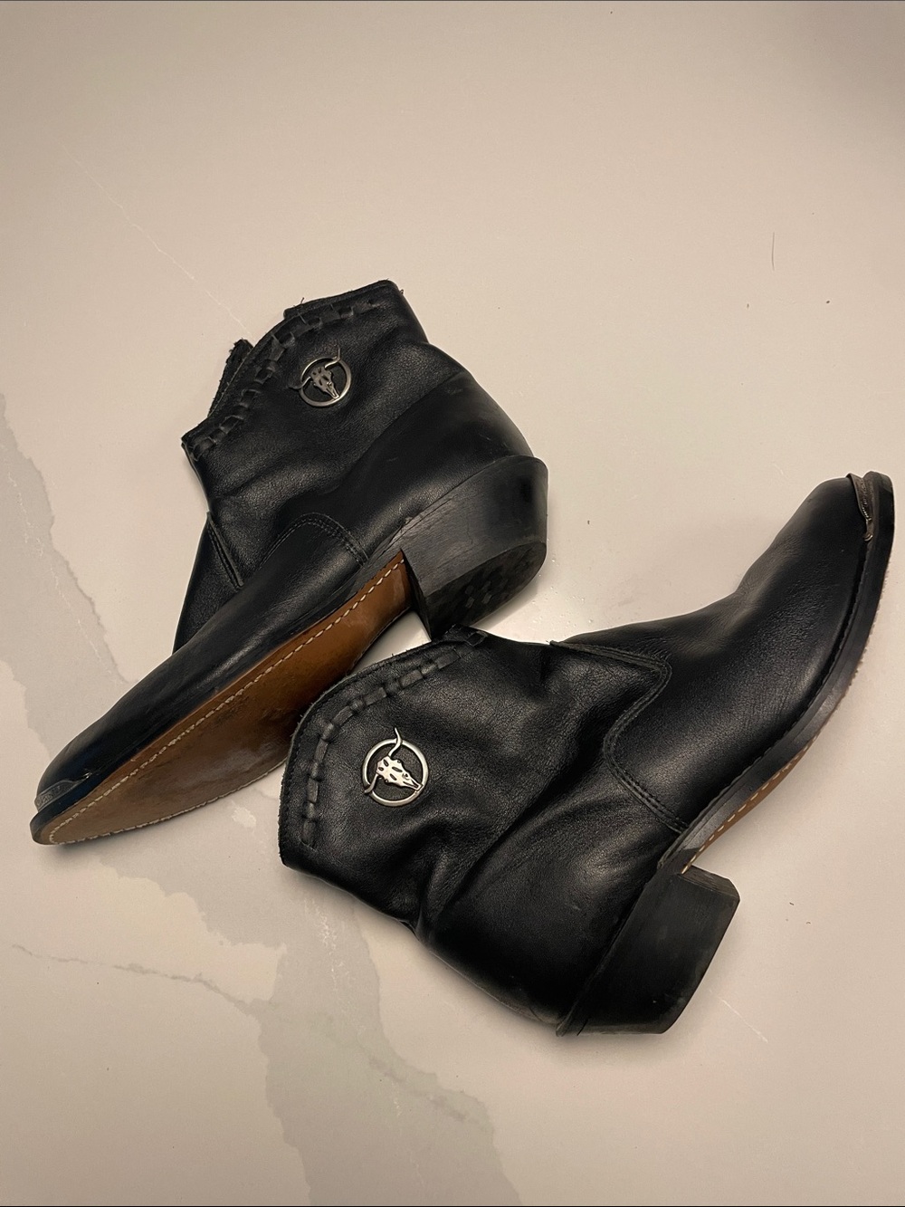 Women’s Laredo Leather  Western Ankle Boots 7